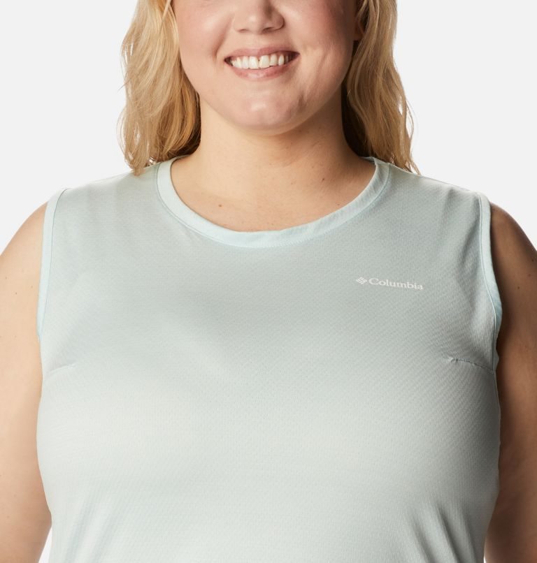 Women's Columbia Alpine Chill Zero Tanks Mint | Plus Size CA-D385C